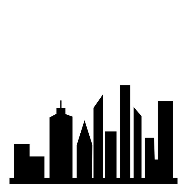 Vector del logotipo del horizonte de la ciudad