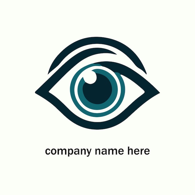 vector del logotipo del hospital ocular y ocular