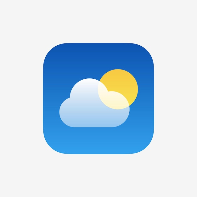 Vector del logotipo del icono de la aplicación meteorológica de Apple