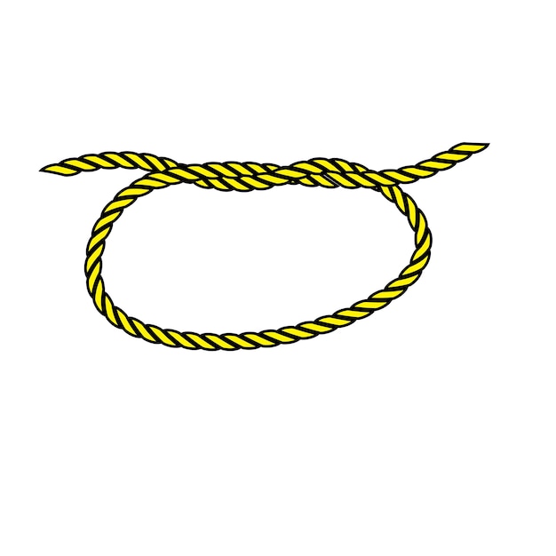 Vector de logotipo de icono de cuerda