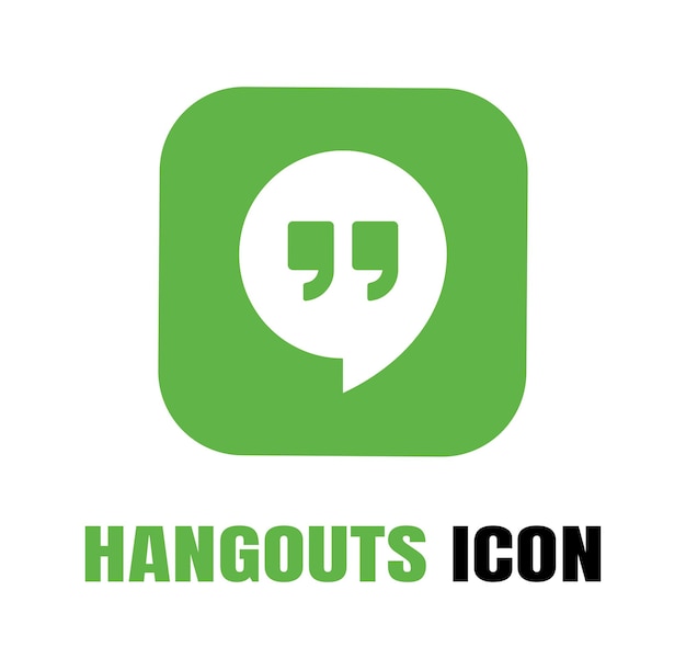 El vector del logotipo del icono de Hangouts