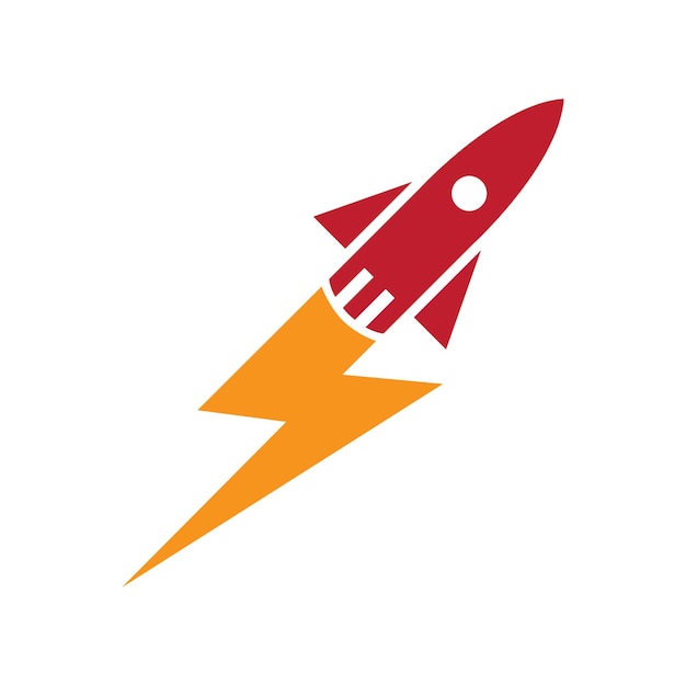 Vector de logotipo de ilustración de cohete