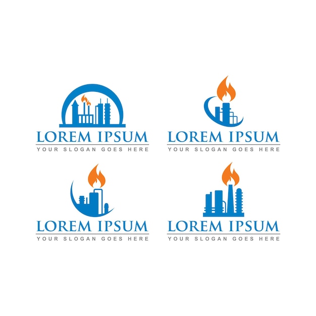 vector de logotipo de industria de logotipo de fabricación