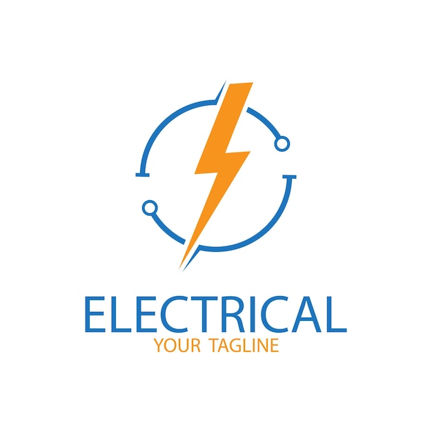 vector del logotipo de la ingeniería eléctrica