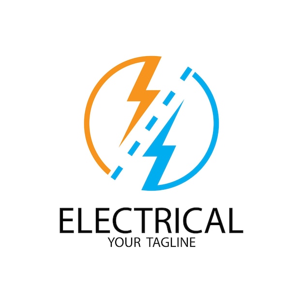 vector del logotipo de la ingeniería eléctrica
