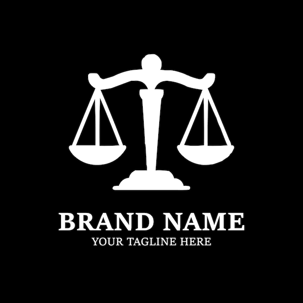 Vector del logotipo de Lady Law para la plantilla de diseño del logotipo legal del bufete de abogados