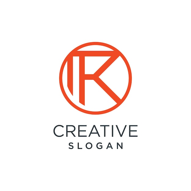 Vector de logotipo de la letra R con concepto moderno idea creativa y simple