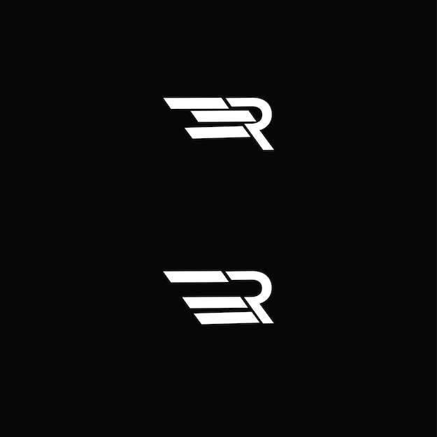 El vector del logotipo de la letra r e