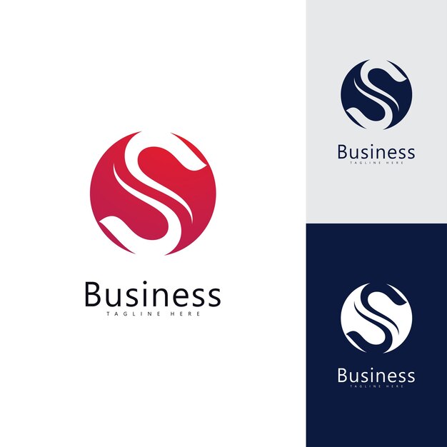 Vector de logotipo de letra S Diseño de logotipo de letra S elegante simple