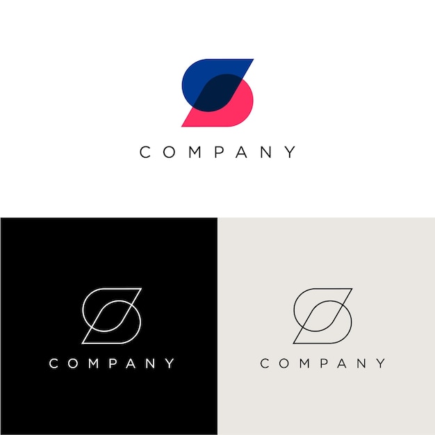 vector de logotipo de letra s moderna