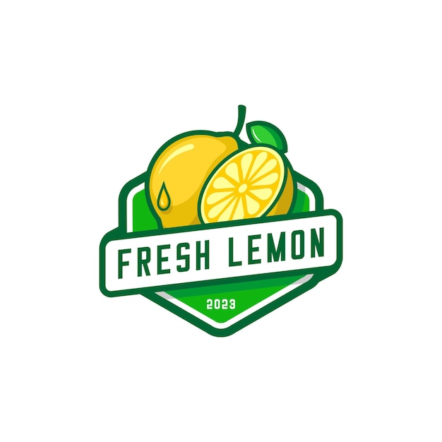 Vector de logotipo de limón Vector de corte de limón