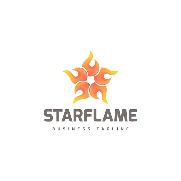 Vector del logotipo de la llama estelar