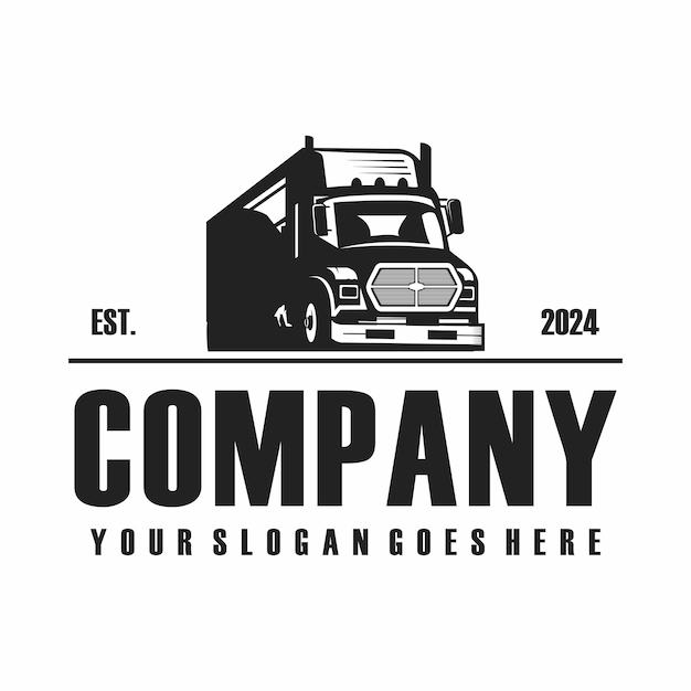 Vector del logotipo logístico del camión
