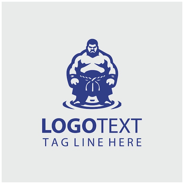 Vector del logotipo del luchador de sumo