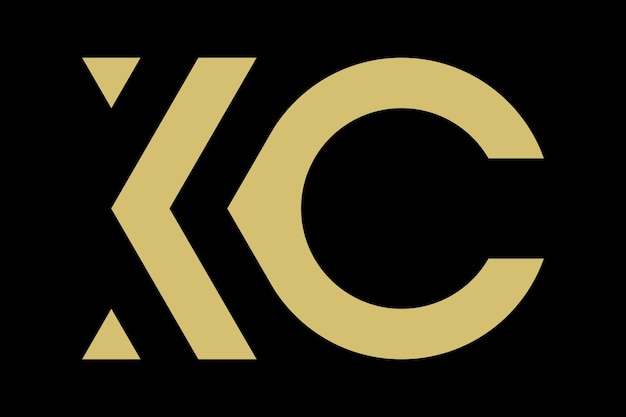 Vector de logotipo de lujo kc