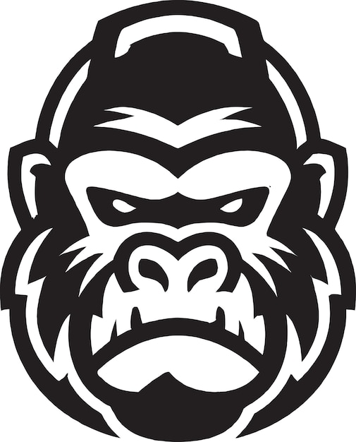 El vector del logotipo de Majestic Jungle Gorilla