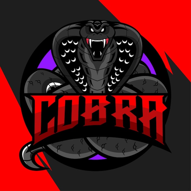 Vector del logotipo de la mascota de Cobra Esport