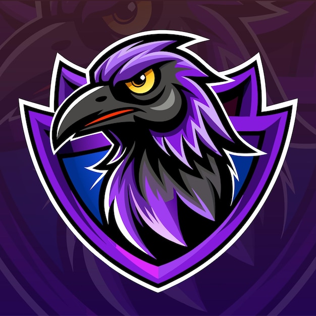 Vector del logotipo de la mascota del halcón nocturno