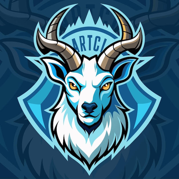 Vector del logotipo de la mascota del ibex