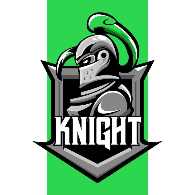 Vector del logotipo de la mascota de knight esport