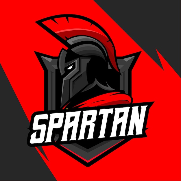 Vector de logotipo de la mascota Spartan Esport