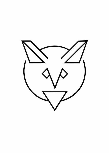 Vector del logotipo de la mascota del zorro sobre fondo blanco