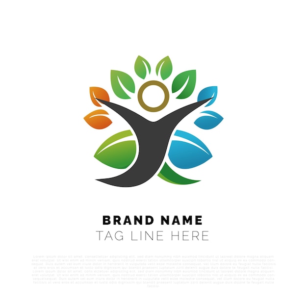 Vector de logotipo médico cruzado de atención médica