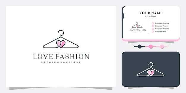 Vector vector de logotipo de moda con diseño minimalista vector premium