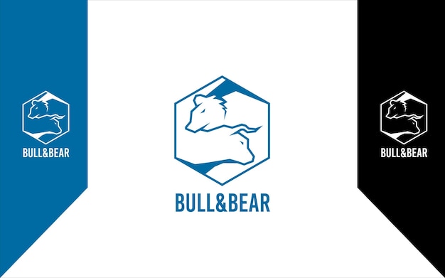Vector de logotipo moderno de comercio en el mercado