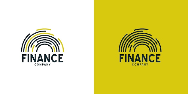 Vector de logotipo moderno de empresa financiera