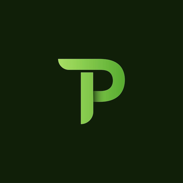 Vector de logotipo moderno TP