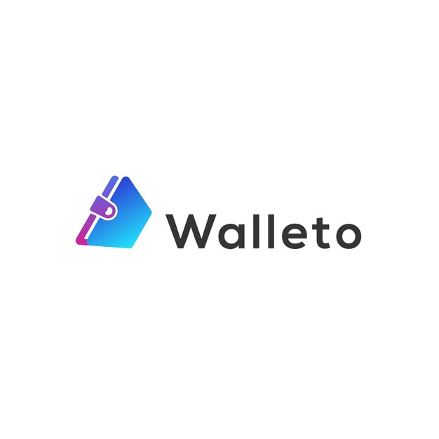 El vector del logotipo moderno de Walleto