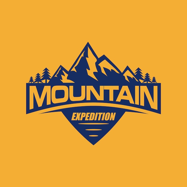 Vector de logotipo de montaña