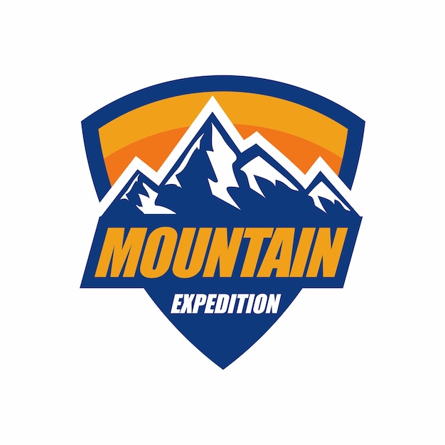 Vector de logotipo de montaña