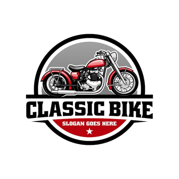 Vector de logotipo de motocicleta clásica británica