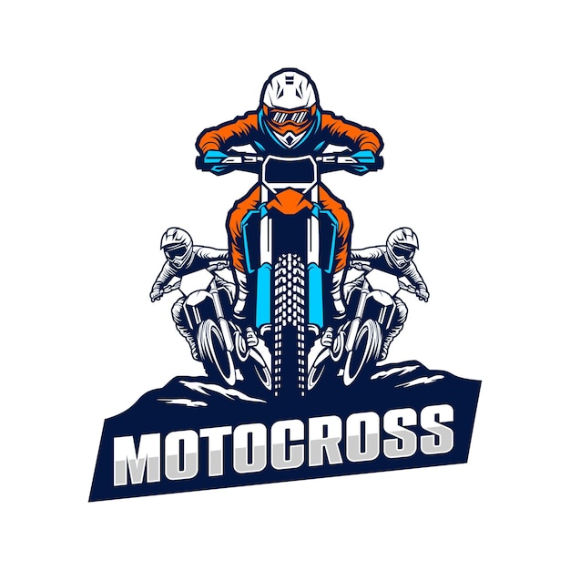 vector de logotipo de motocross