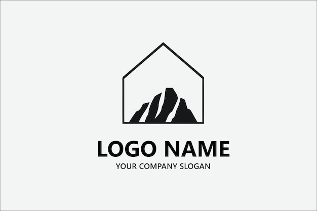 El vector del logotipo de Mountain Shape Real Estate