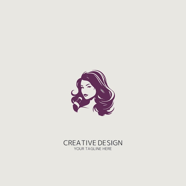 vector de logotipo de mujer