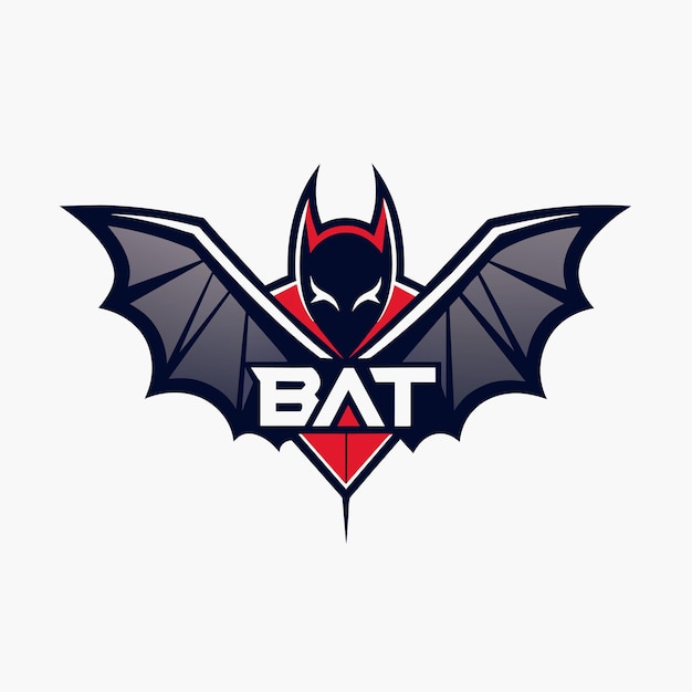 Vector del logotipo del murciélago 45