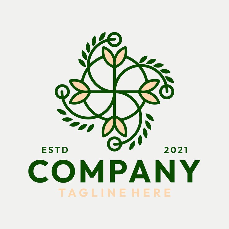 Vector de logotipo de naturaleza de alimentos hipster