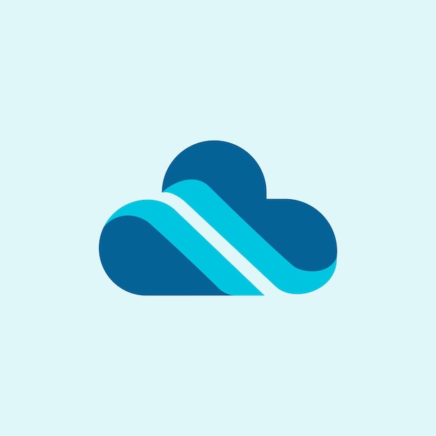 Vector del logotipo de la nube tecnológica