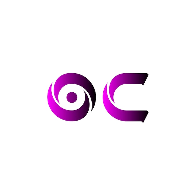 Vector de logotipo oc caprichoso