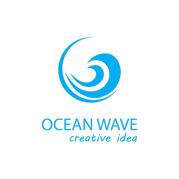 Vector de logotipo de onda de agua y plantilla de símbolo
