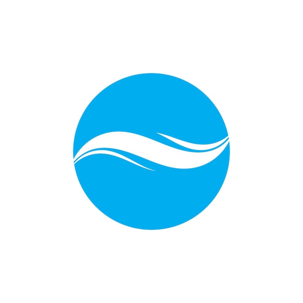 Vector de logotipo de onda de agua y plantilla de símbolo