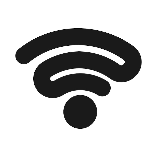 Vector de logotipo de onda wifi