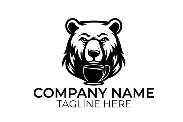 vector de logotipo de oso