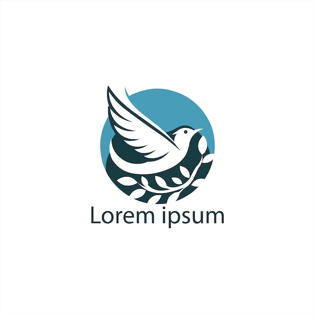 vector del logotipo del pájaro volador