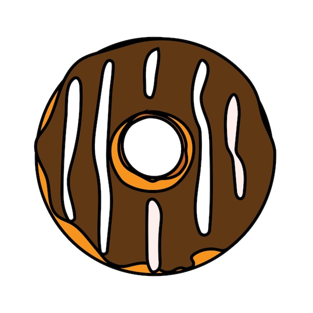 Vector de logotipo de pastel de donut