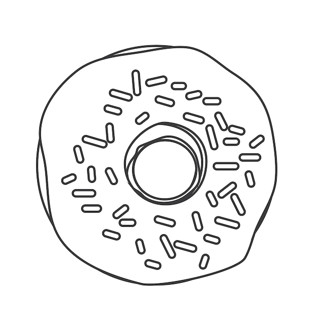 Vector de logotipo de pastel de donut