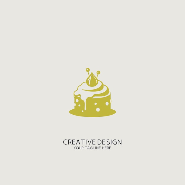 Vector del logotipo del pastel
